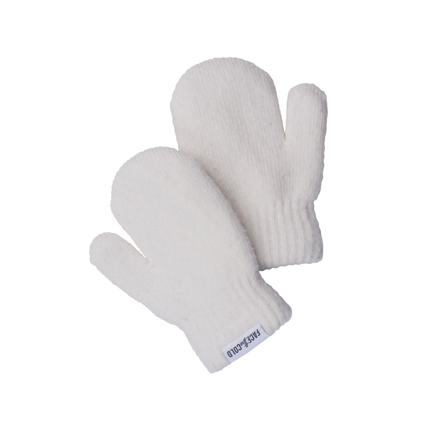 MINN Kids soft double layer knit classic mittens - Cream