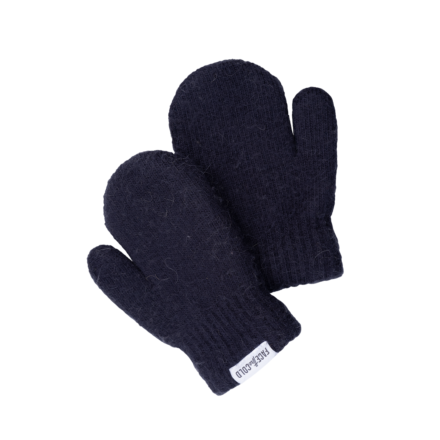 MINN Kids soft double layer knit classic mittens - Dark blue
