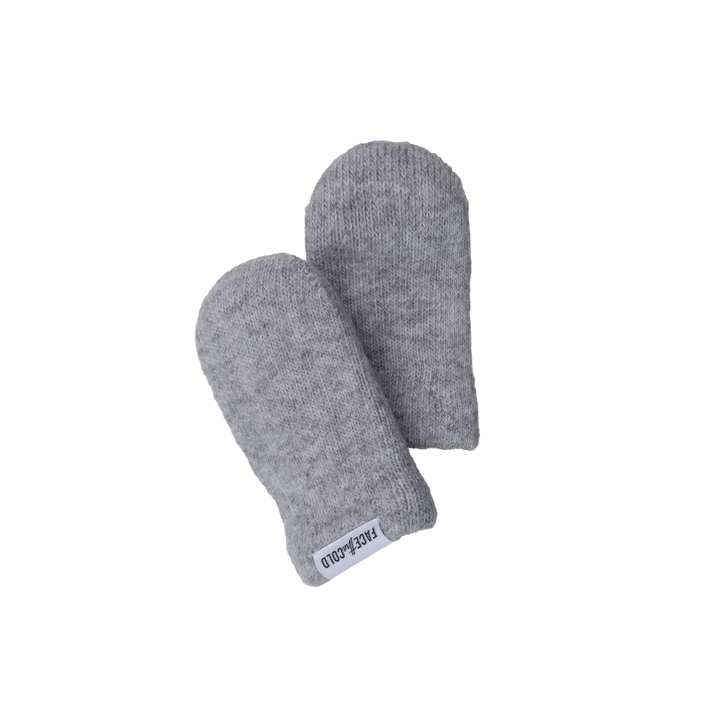 MINN Baby soft double layer knit classic mittens - Grey marl