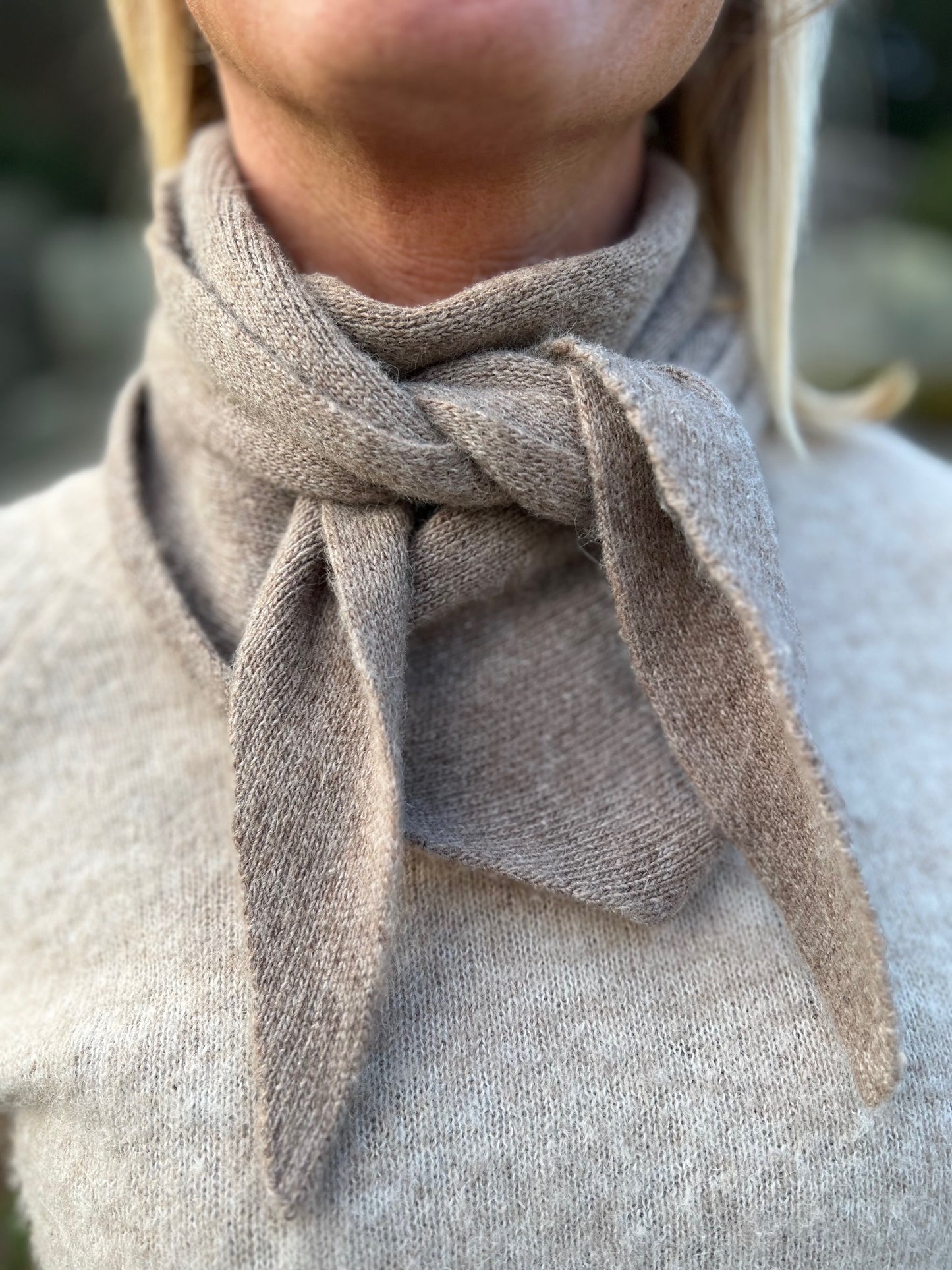 Cashmere blend triangle scarf