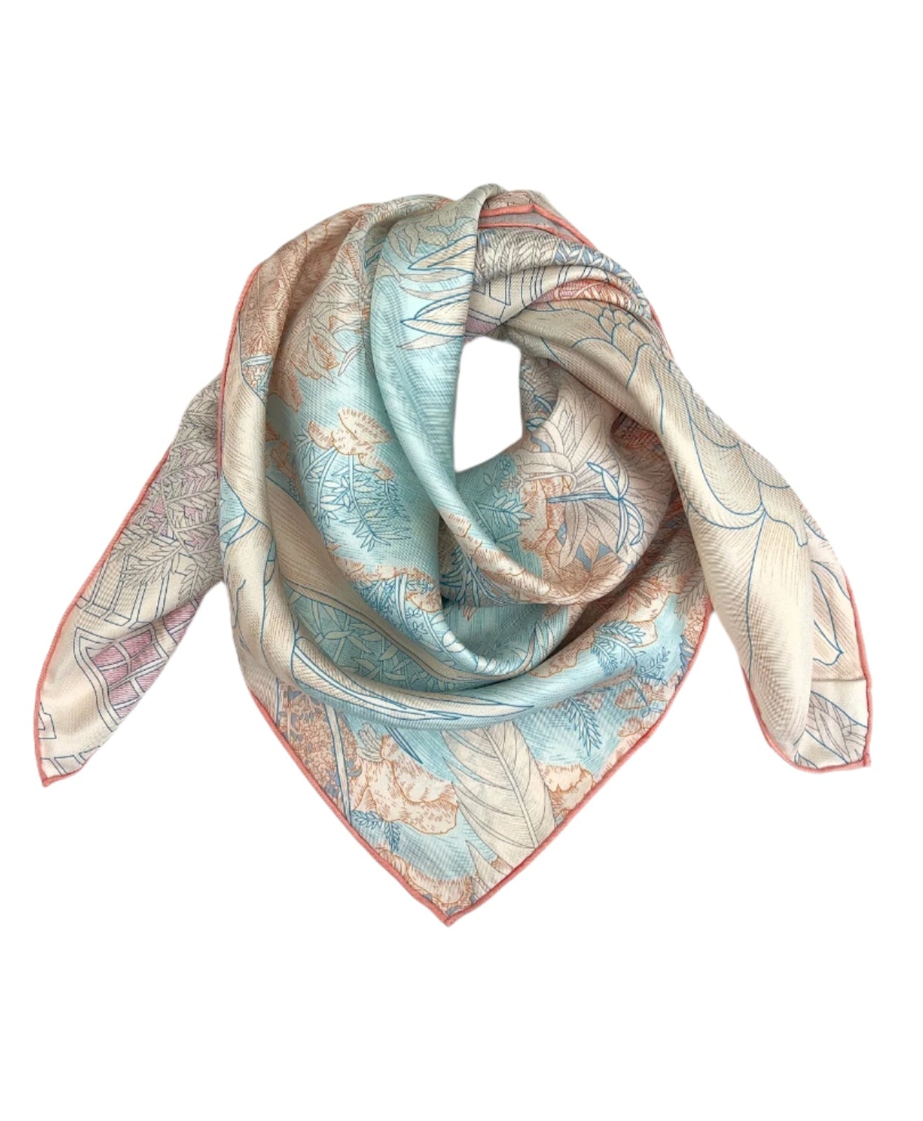 SOMR Exotic flower Silk scarf