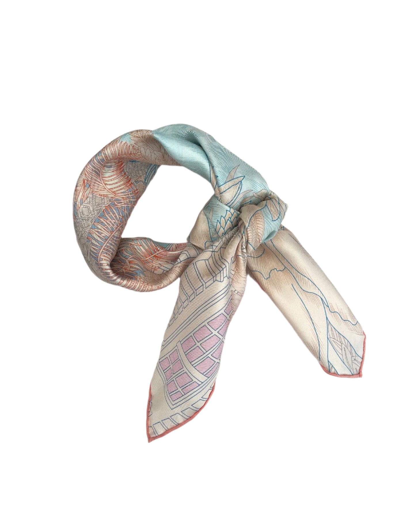 SOMR Exotic flower Silk scarf