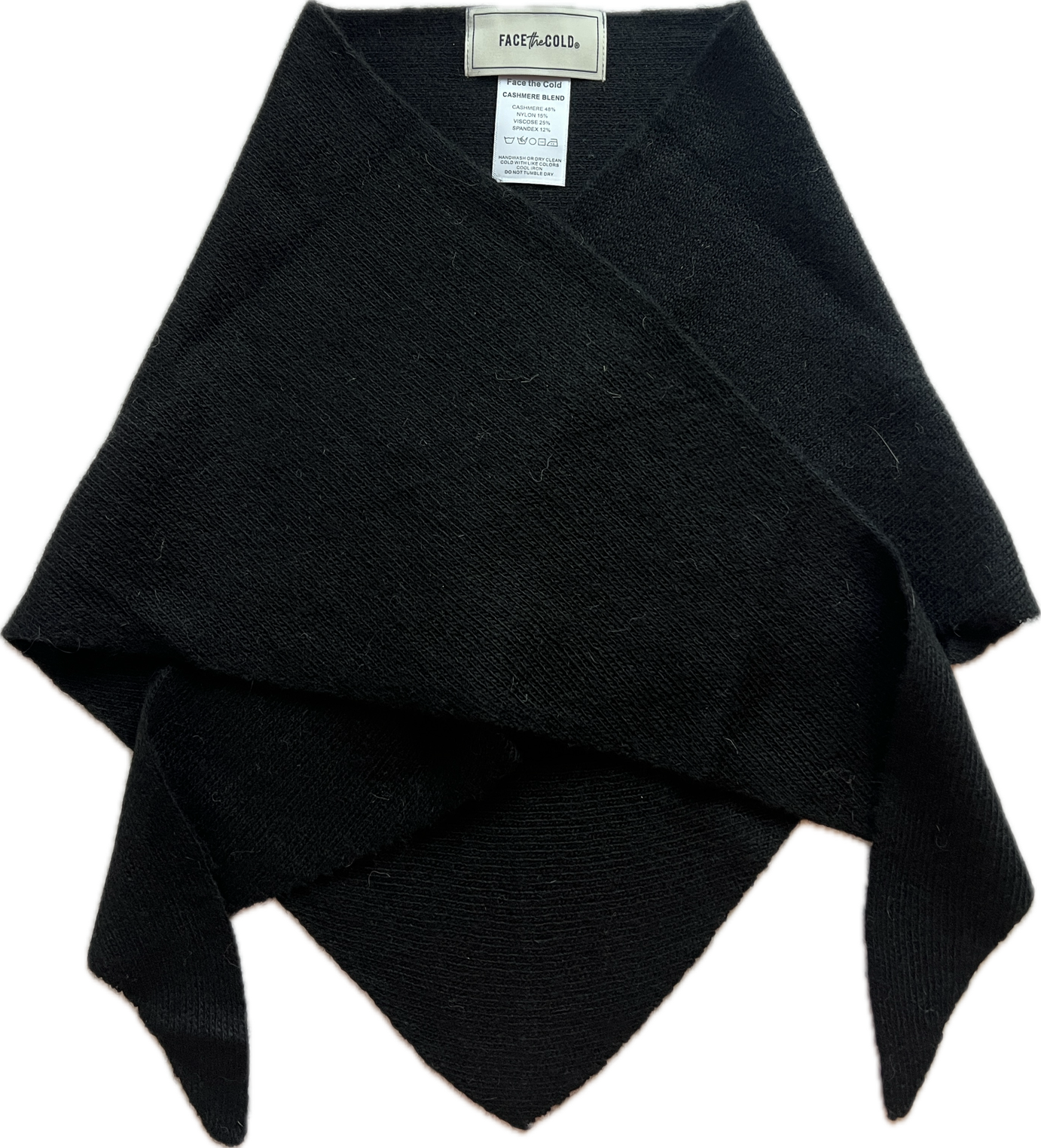 Cashmere blend triangle scarf