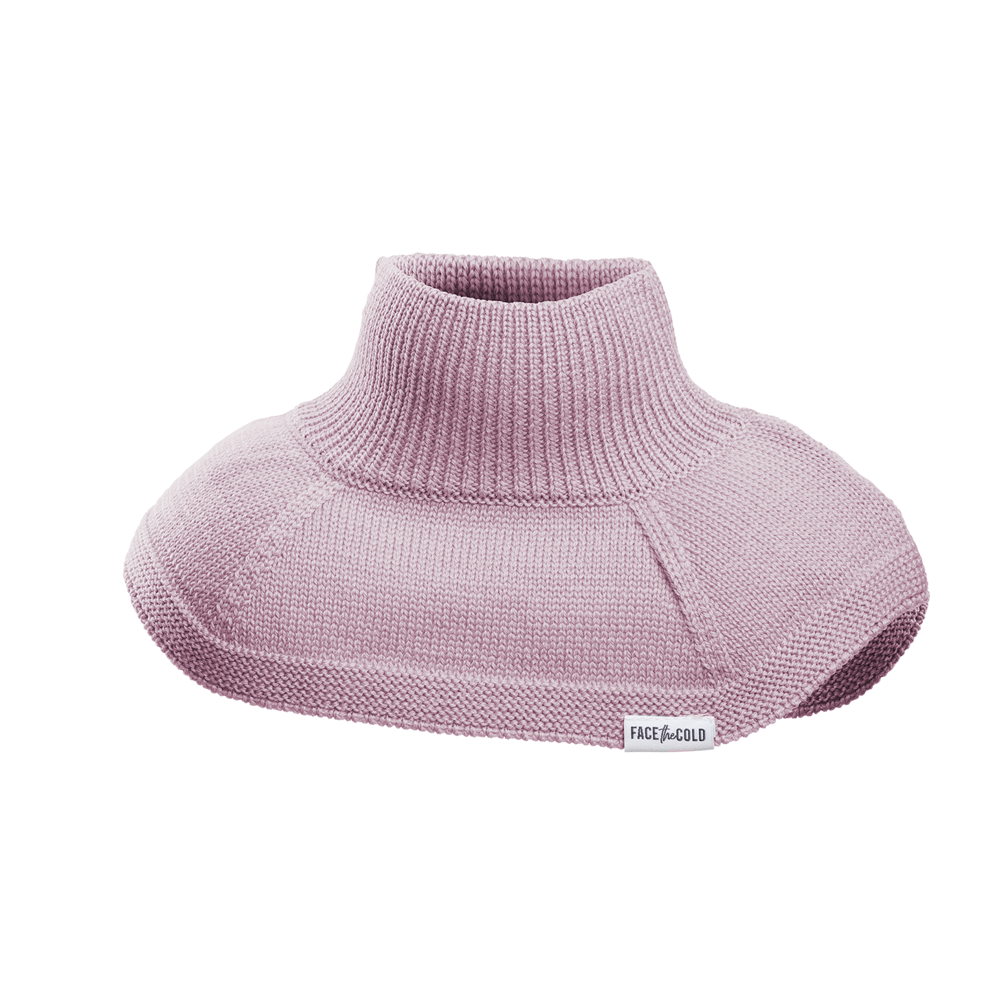 Kids Neckwarmer in 100% Merino wool. - Dusty pink