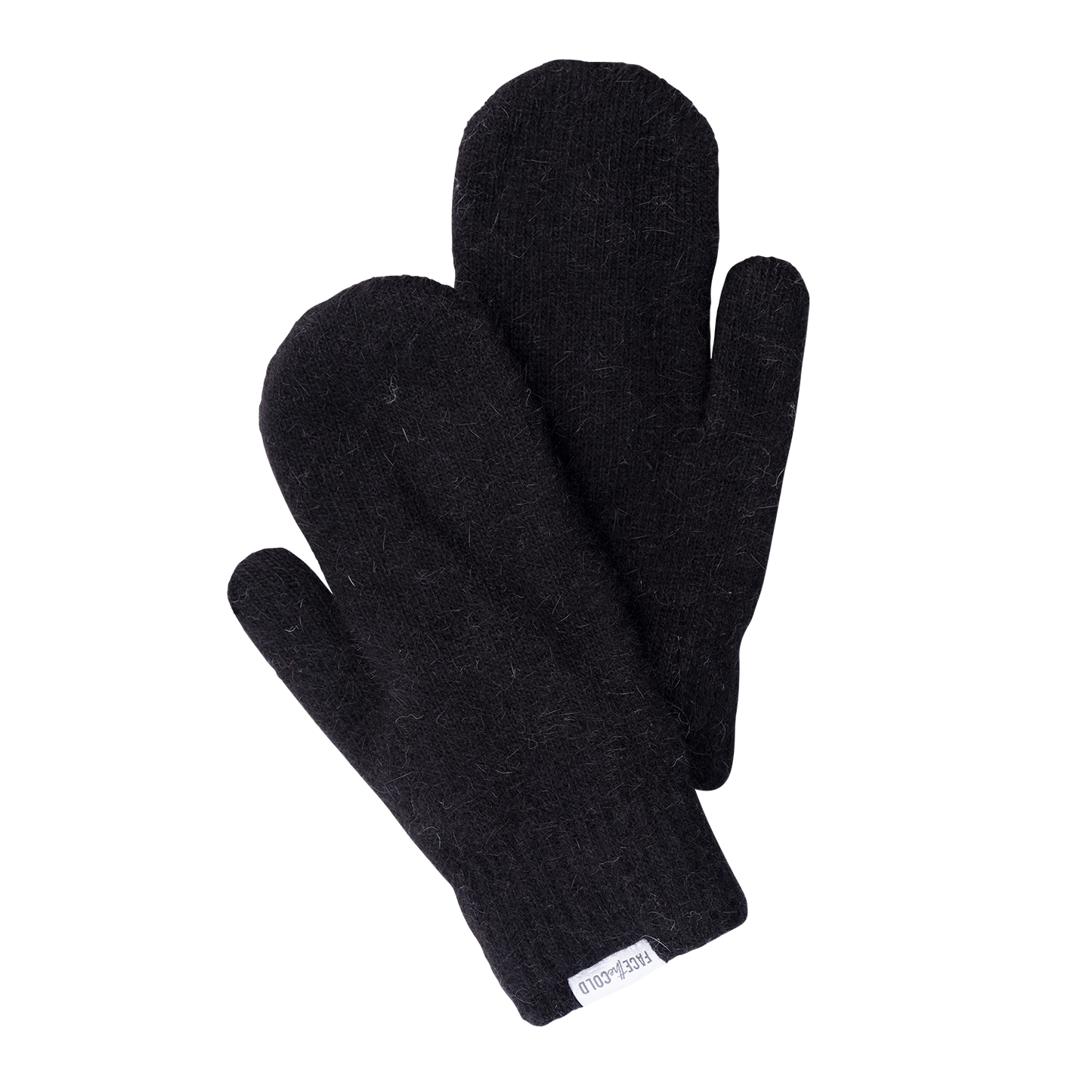 MINN Soft double layer knit classic mittens - Black