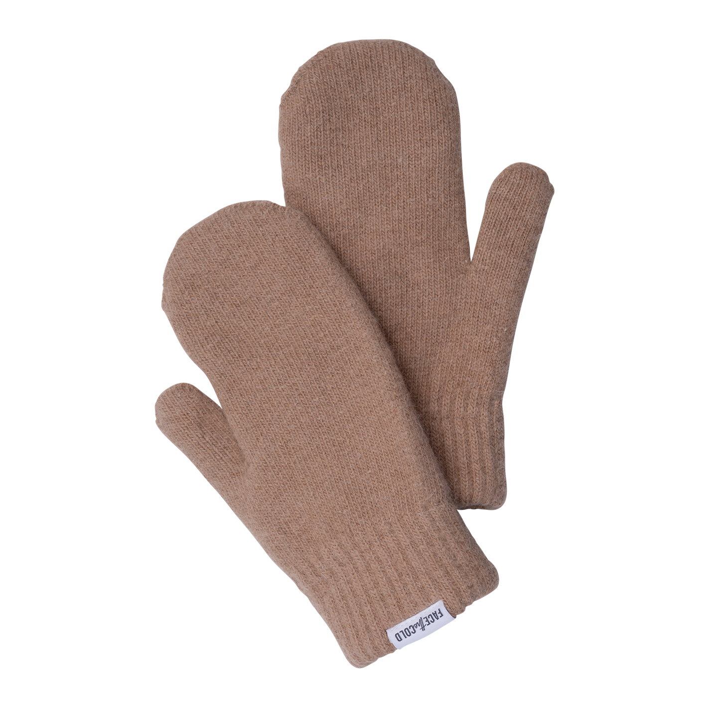 MINN Soft double layer knit classic mittens - Camel