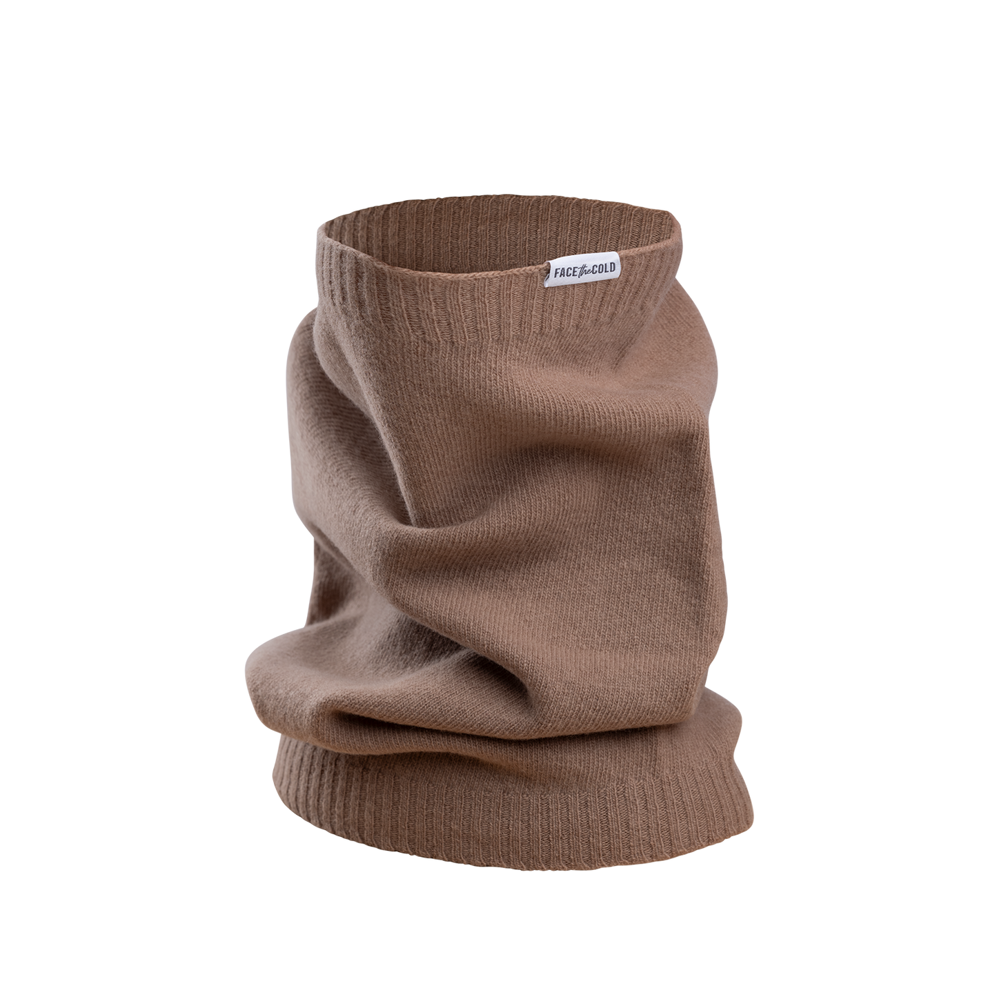 Neckwarmer in 100% pure new lambswool - Camel