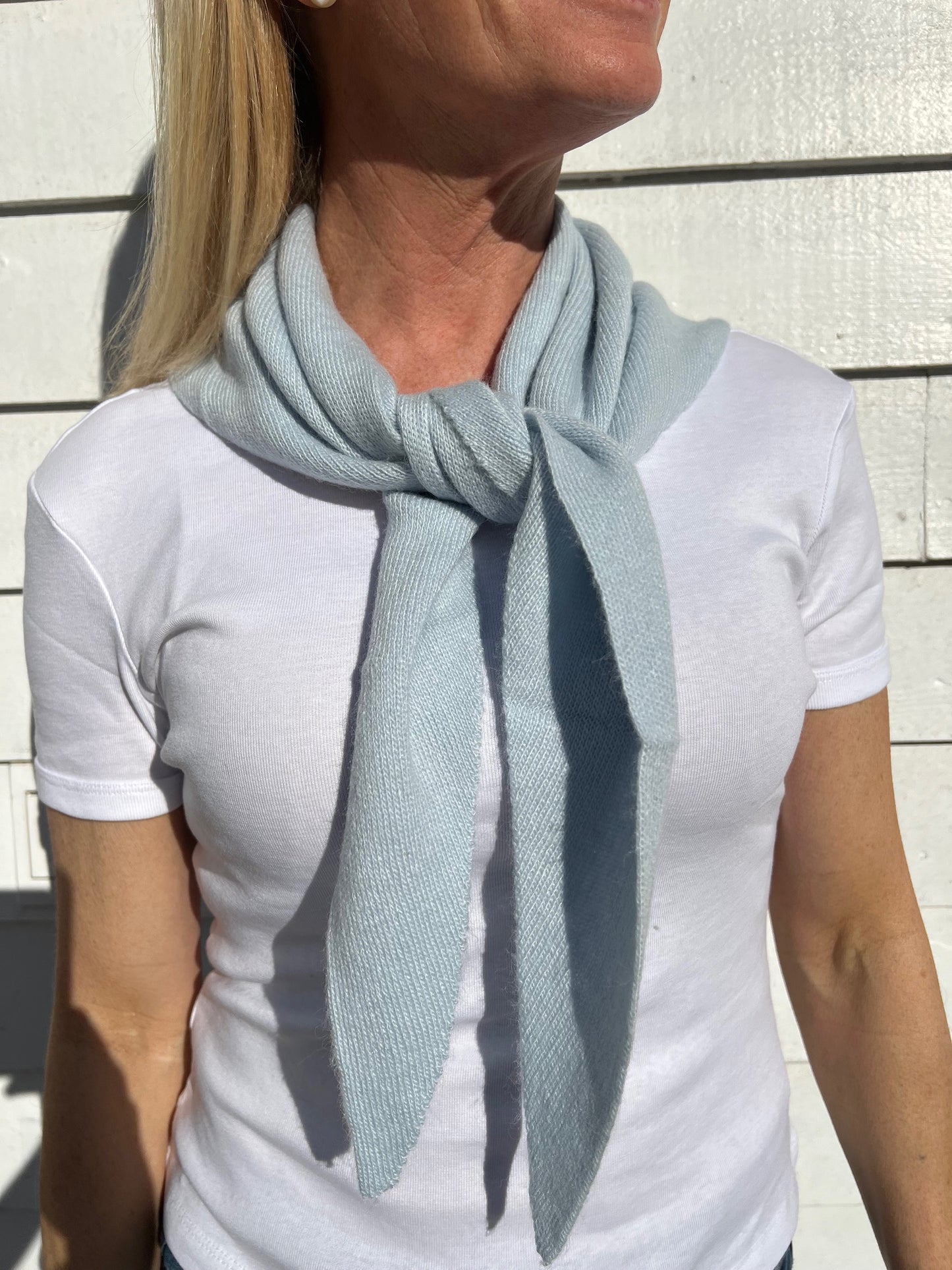 Cashmere blend triangle scarf