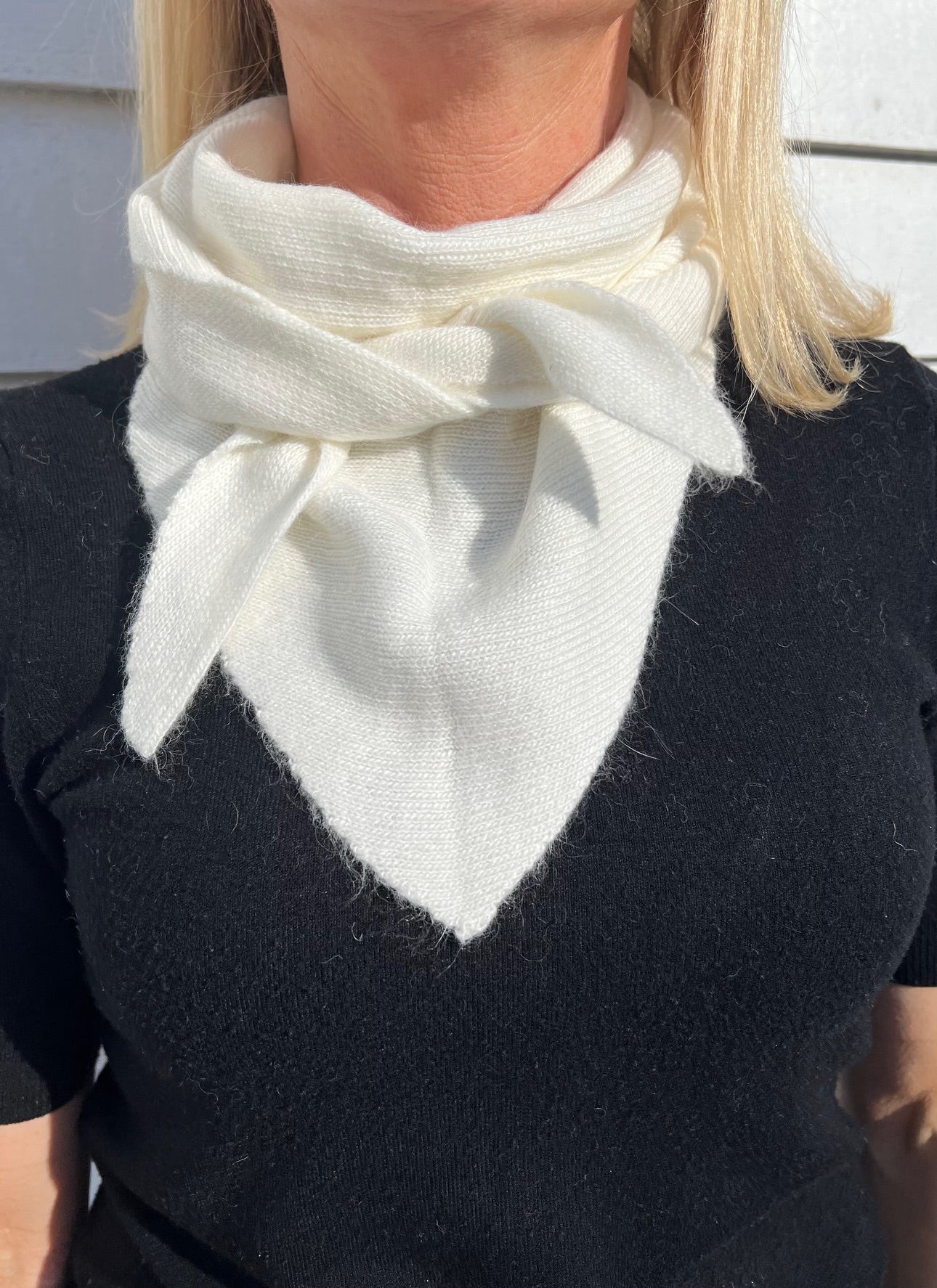 Cashmere blend triangle scarf
