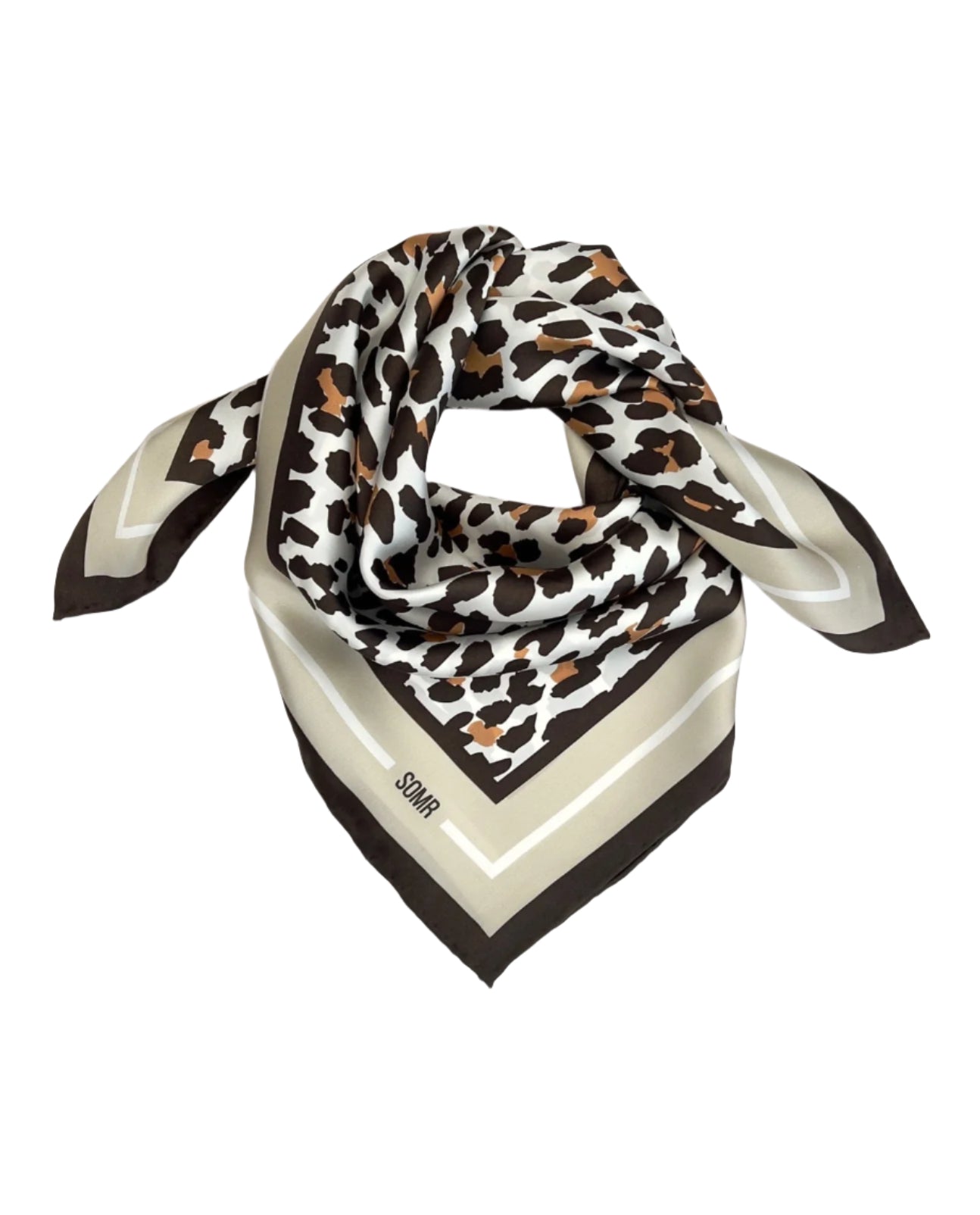 SOMR Leopard Silk scarf