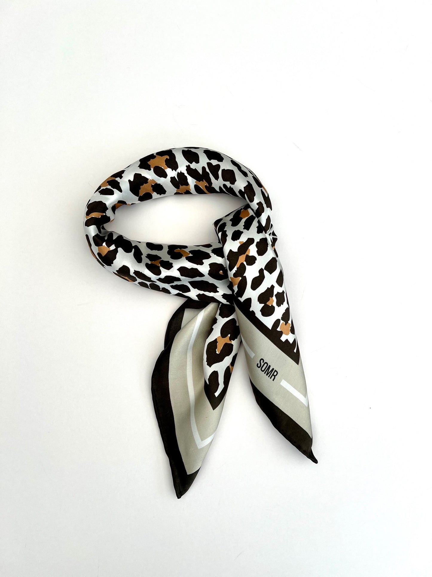 SOMR Leopard Silk scarf